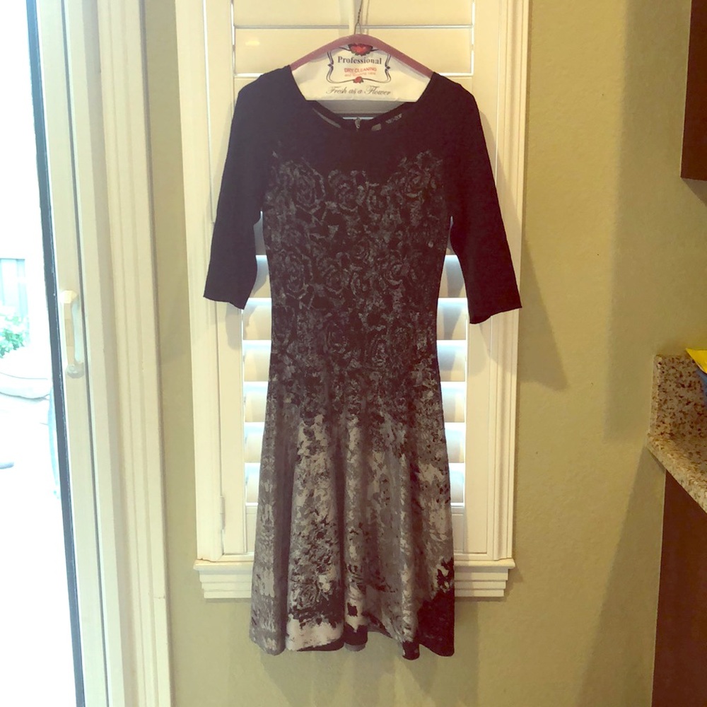 NIC+ZOE three-quarter-sleeves sweater dress